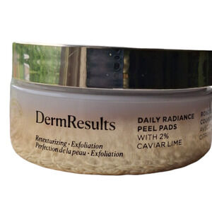 NEW Arbonne Dermresults Retexturizing Daily Radiance Peel Pads 2% Caviar Lime